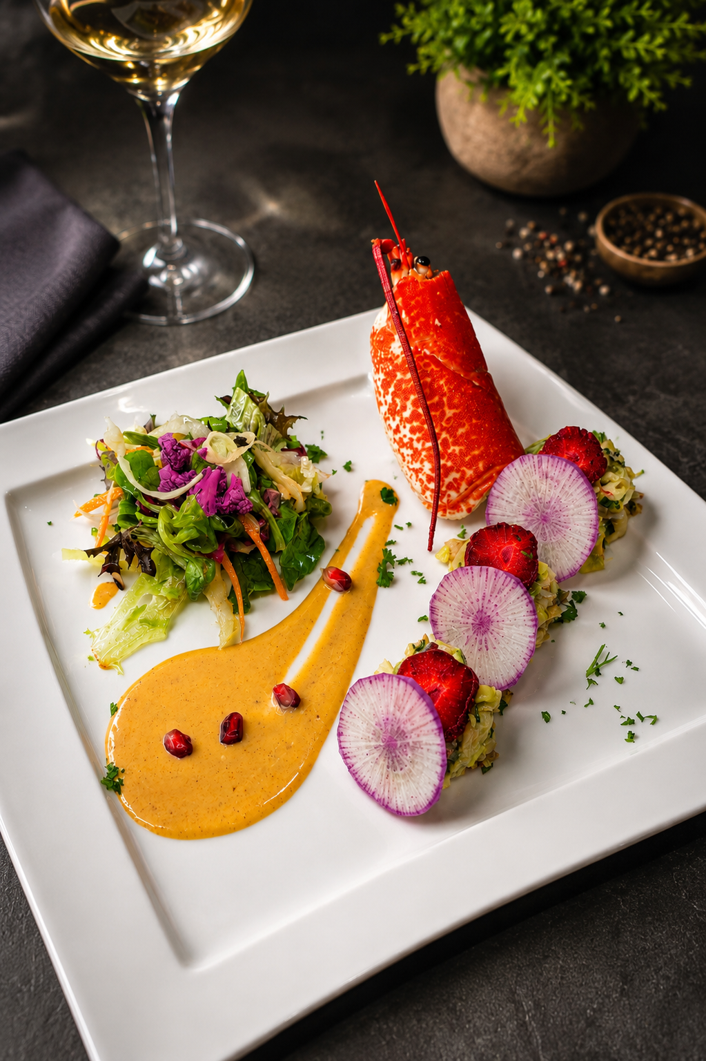Mille feuilles de homard